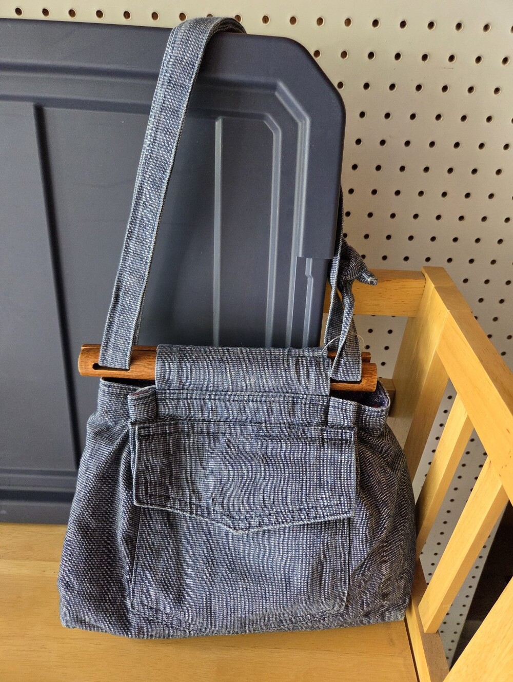 Classic Denim Shoulder Bag